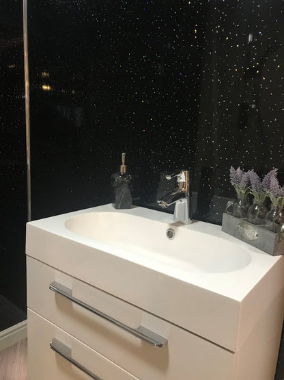 10 White Black Grey Sparkle & Marble Shower Wall Panels PVC Bathroom Cladding