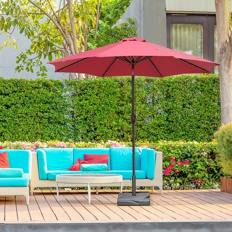 Outdoor Garden Parasol Base Stand Holder, Square, Fits Φ32Mm,Φ38Mm,Φ4