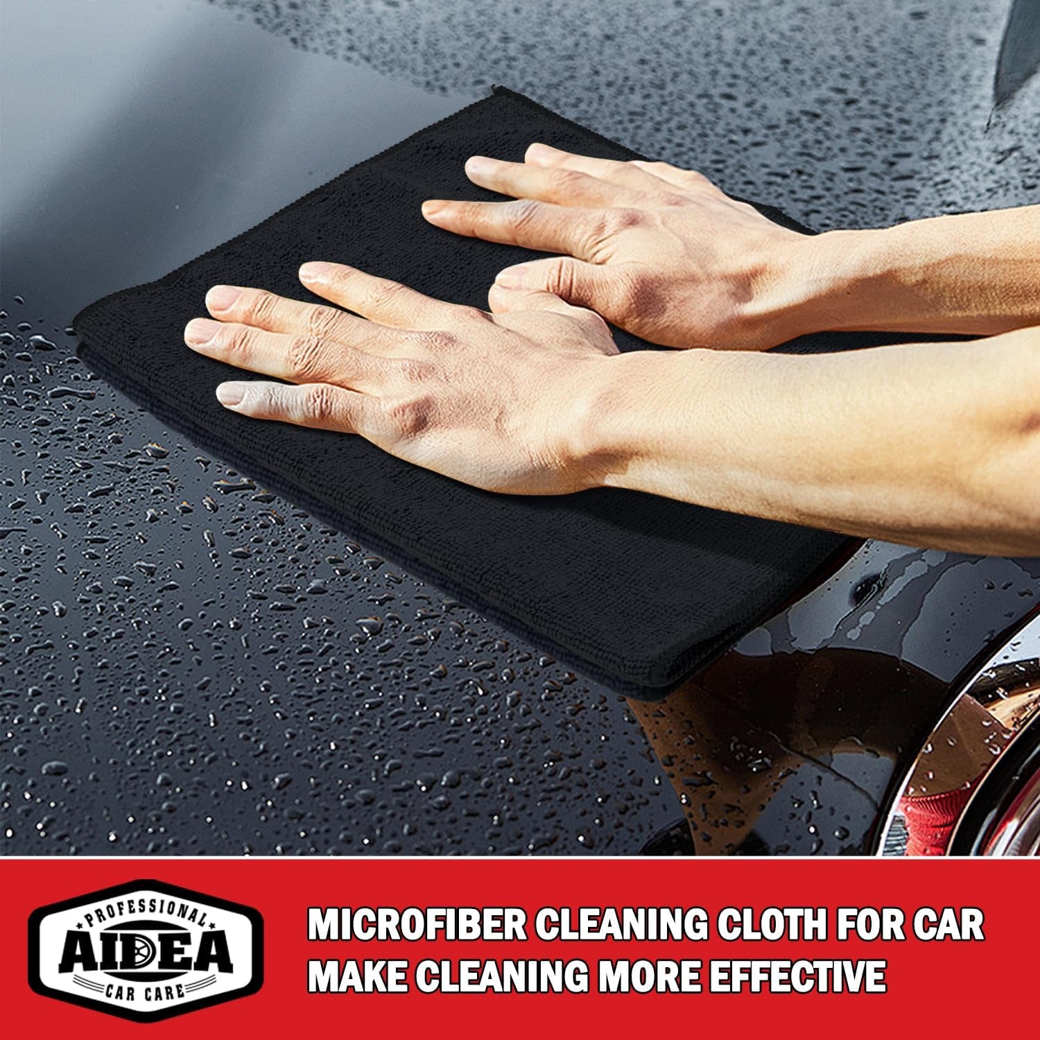 Microfibre Cloth 24 Pack-Premium All-Purpose Cleaning Cloths for Cars-Soft & Absorbent Lint Free Streak Free Wash Cloth for House, Kitchen, Windows,30X40Cm