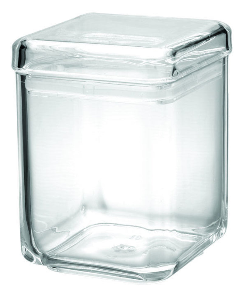 Plastic Square Jar Sealed Lid Food Safe Preserve Jars Chutney Storage - 4 Sizes