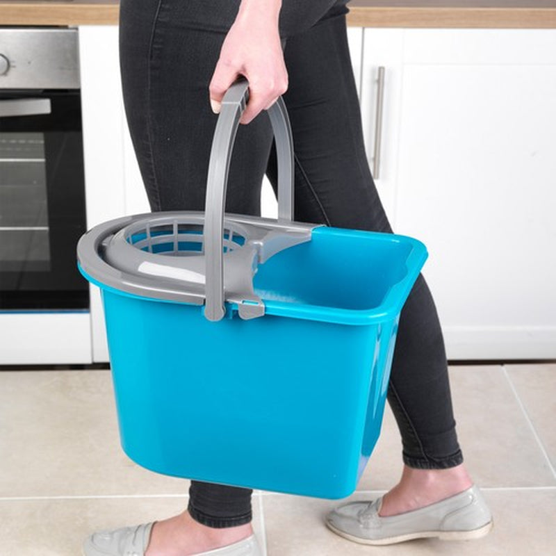 Beldray Large Mop Bucket Detachable Mop Wringer Lightweight Durable Handle 14L