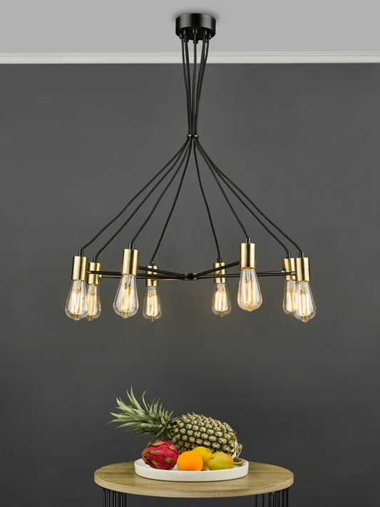 Azair 8 - Light Black Pendant