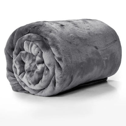 Carsonhill Reversible Mink Faux Fur Plush Fleece Throw/ Blanket