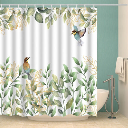 Funny Animals Shower Curtain Cute Cartoon 3D Shower Curtain Funny Cats 12 Hook