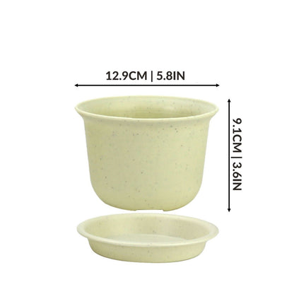 Plastic Plant Pots Set of 10 Medium Indoor & Outdoor Flower Pots | Pukkr