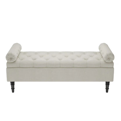 Ethelsville Upholstered Flip Top Storage Bench with Side Arms