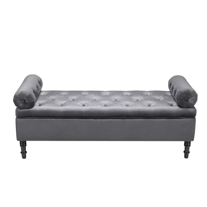 Ethelsville Upholstered Flip Top Storage Bench with Side Arms