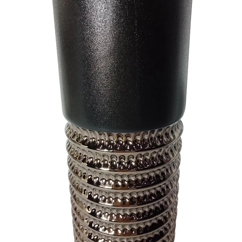 Textured Ceramic Floor Vase for the Living Room, Modern Decorative Vase