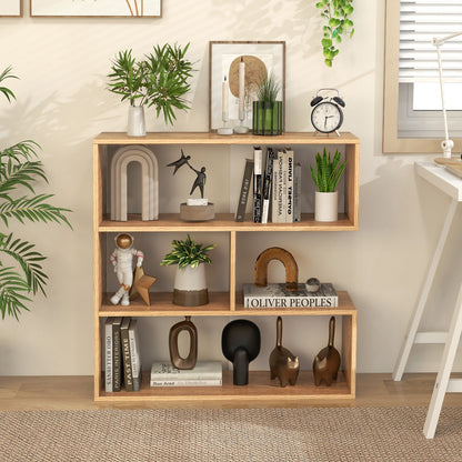 Concave/Convex Bookshelf for Living Room Bedroom Study Office