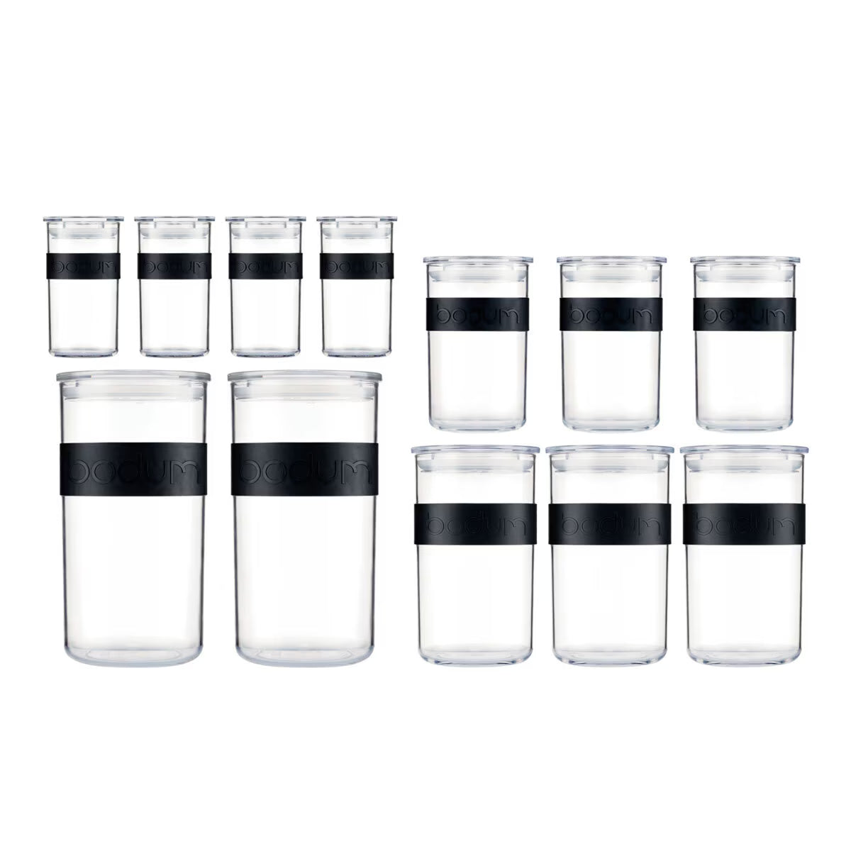 PRESSO 12 Storage Jars with Lids