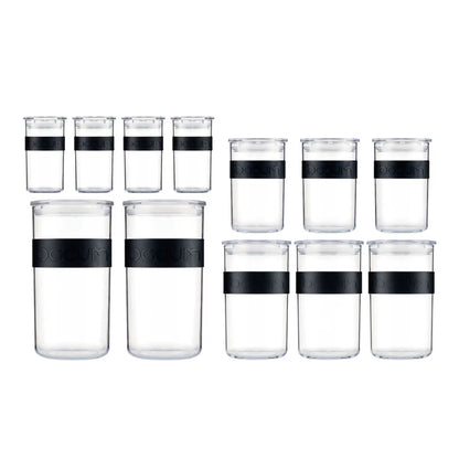 PRESSO 12 Storage Jars with Lids
