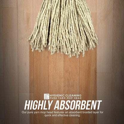 10X Green Cotton Floor Mop Heads Set Replacement Heavy Duty Cleaning Kitchen