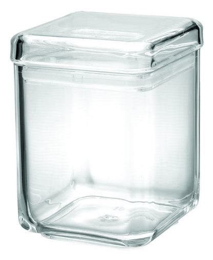Plastic Square Jar Sealed Lid Food Safe Preserve Jars Chutney Storage - 4 Sizes