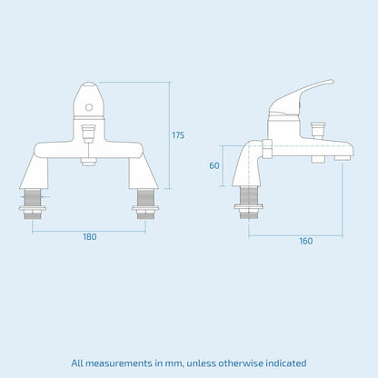 Btwl Toilet Flat Pack Vanity Unit Bath & Taps Complete Bathroom Suite | Debra