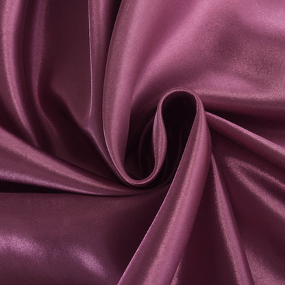 ROOEE 6PCS Satin Silk Complete Bedding Set Fitted Sheet Duvet Cover Pillow Cases
