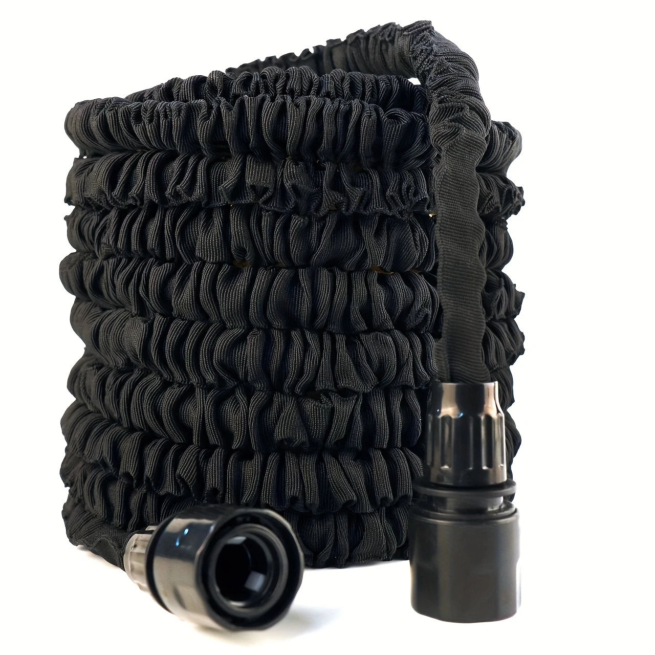 3X Telescopic Heavy-Duty Rubber Garden Hose with High-Pressure Water Gun