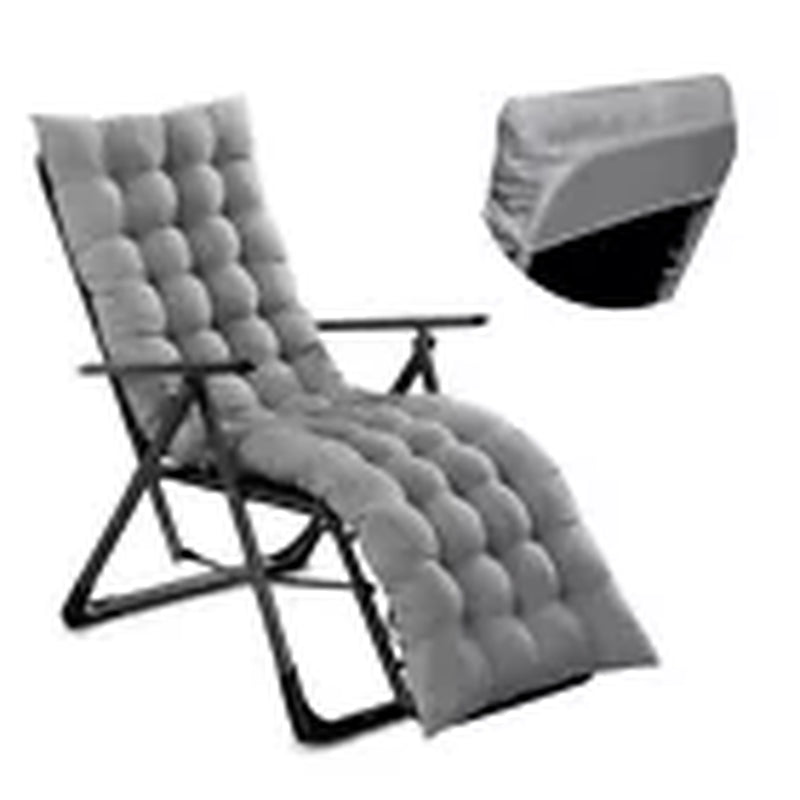 Comfort Cotton Cushion Cover Sun Lounger Recliner Deck Chair Garden Seat Pad UK