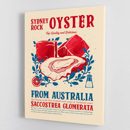 Oyster Kitchen Decor Canvas Print or Poster