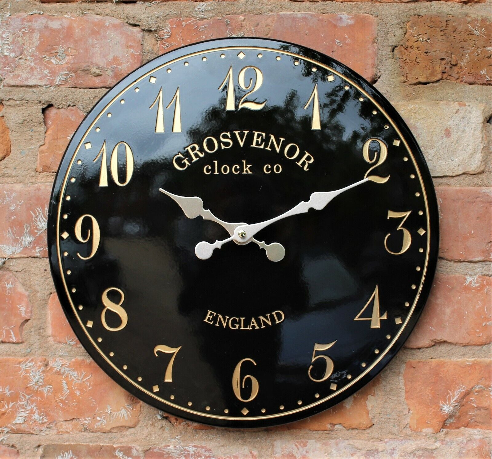 Outdoor Indoor Garden Wall Clock Station Hand Painted Church Clock Home Decor