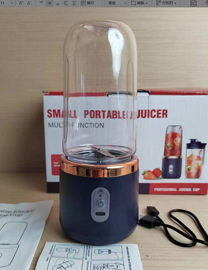 6Blade Portable Blender Mini Juicer Cup Extractor Smoothie USB Charging Fruit Squeezer Blender Food Mixer Ice Crusher Portable Juicer Machine