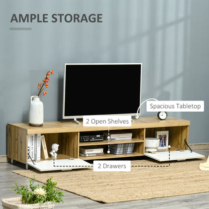 Modern Unit for TV W/ Cabinet Shelf for Living Room