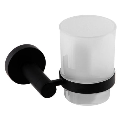 Modern round Black Matte Bathroom Accessories