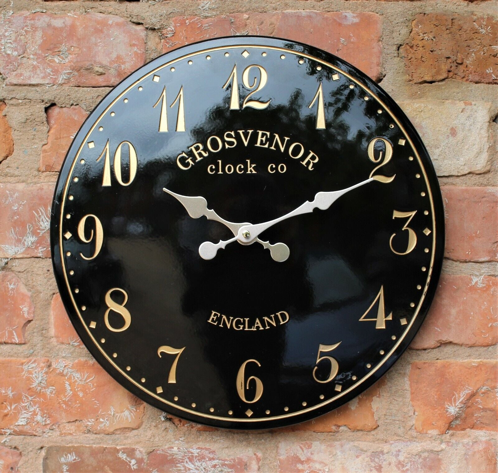 Outdoor Indoor Garden Wall Clock Station Hand Painted Church Clock Home Decor