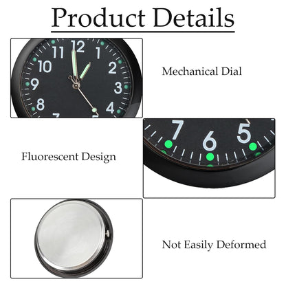 Car Clock for Dashboard,Mini Digital Luminous Car Vent Clocks,Small Stick-On Quartz Clocks for Cars Easy to Read Time,Car Dashboard Clocks Watch for Automotive Boat Bike Home Office Decoration