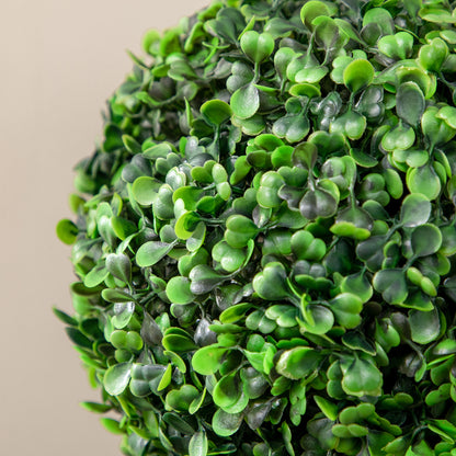 Set of 2 Decorative Artificial Plants Boxwood Ball Trees for Indoor Outdoor