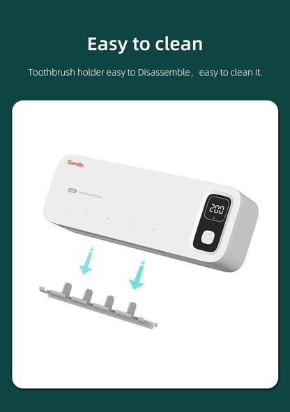 Caredite 2023 Toothbrush Sterilizer Holder with New Multi Colors, Fast Drying Professional Home Toothbrush Sterilizer Protect Your Family Oral Health Bathroom Wall-Mounted Adjustable