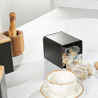 Salter Kitchen Set Storage Canisters Tea Coffee Sugar Salt & Pepper Pinch Pots