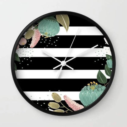 Fancy Lines Wall Clock
