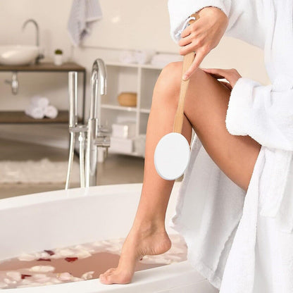 Long Handle Cream Lotion Applicator Body Massager Scrubber SPA Bath Shower Brush
