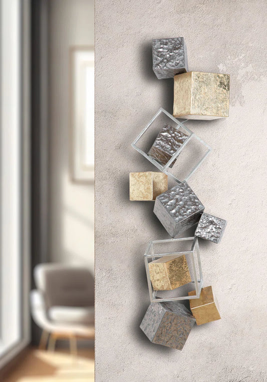 Handmade Glam Abstract Wall Decor on Metal