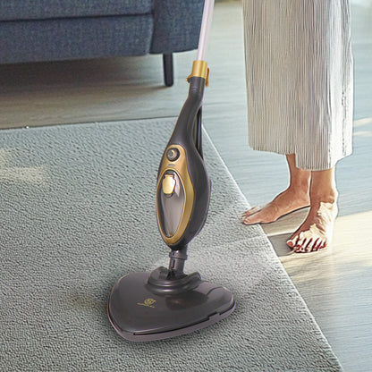 15-In-1 Hot Steam Mop Upright & Handheld Hard Floor & Carpet Steaming Cleaner
