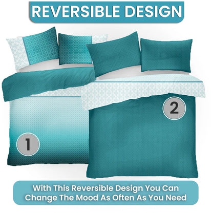 Cotton Blend Geometric Shapes Duvet Cover Set with Pillowcases