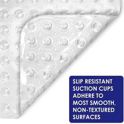 Extra Large Non Slip Bath Mat Bathtub Strong Suction Anti-Mold Rubber Shower Mat