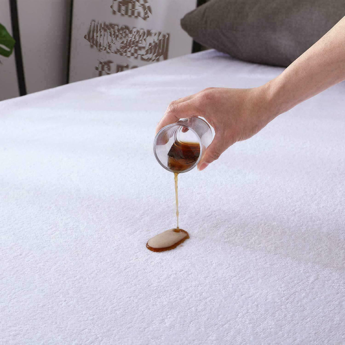 MATTRESS COVER PROTECTOR WATERPROOF TERRY FITTED SHEET SINGLE DOUBLE KING SIZE
