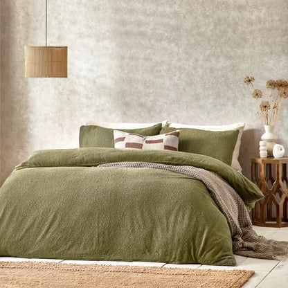 Modris Polyester Solid Colour Duvet Cover Set with Pillowcases