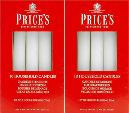 20 Prices Household Candles Candles 5 Hours Burning Time Diameter 2Cm White