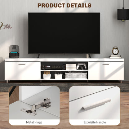 Modern Unit for TV W/ Cabinet Shelf for Living Room