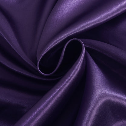 ROOEE 6PCS Satin Silk Complete Bedding Set Fitted Sheet Duvet Cover Pillow Cases