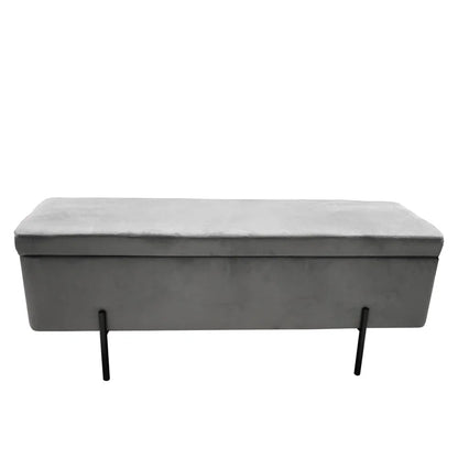 Analisha Velvet Upholstered Storage Bench