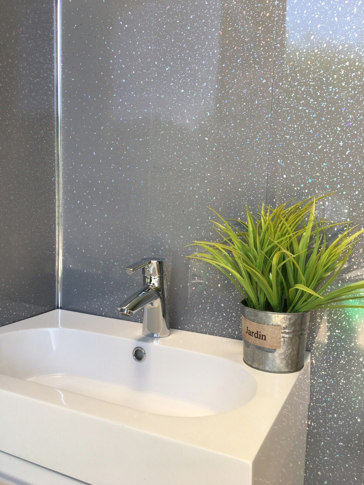 10 White Black Grey Sparkle & Marble Shower Wall Panels PVC Bathroom Cladding