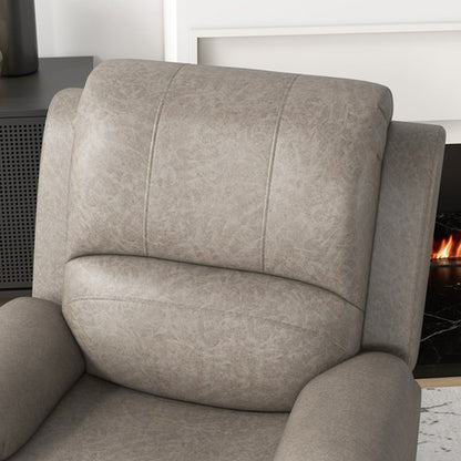Recliner Chairs for Living Room, Microfibre Cloth Reclining Armchair, Brown