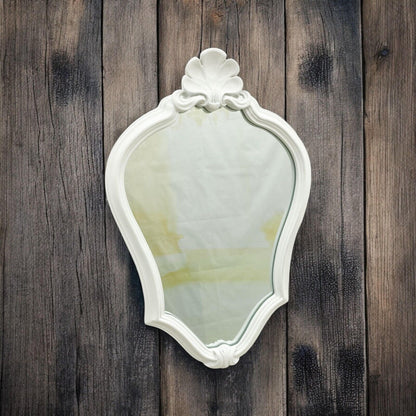 Elegant White Wall Mirror 37Cm X 26Cm Stylish Home Decor & Perfect Xmas Gift