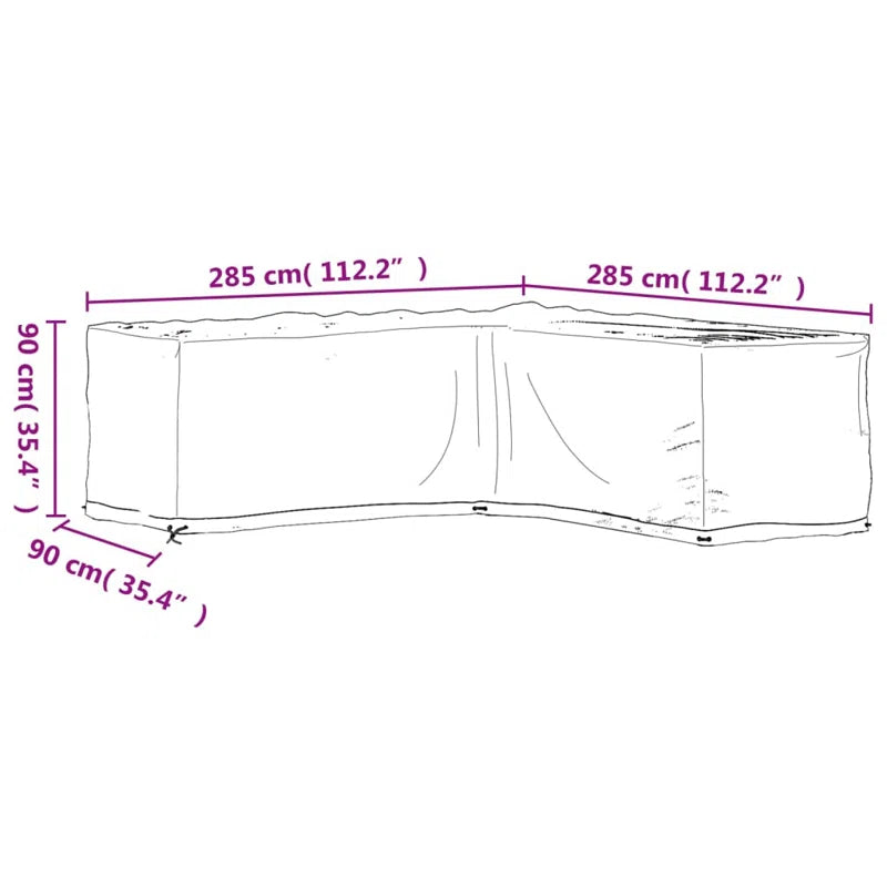 Burneyville Outdoor Patio Sectional Cover