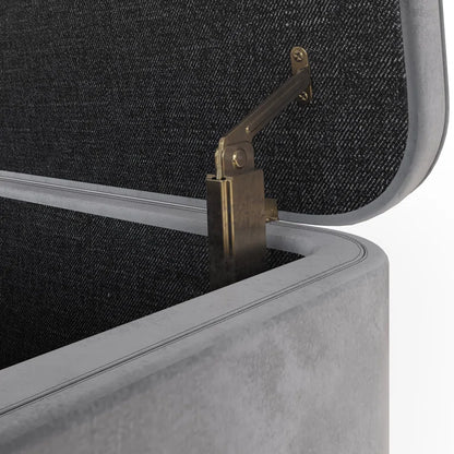 Analisha Velvet Upholstered Storage Bench
