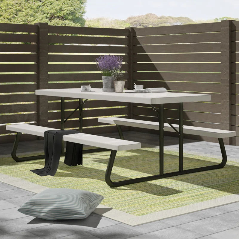 Outdoor Furnitures 6-Foot Classic Folding Picnic Table