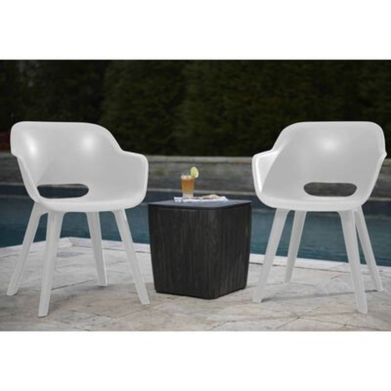 Outdoor Chairs Akola 2 Pcs White